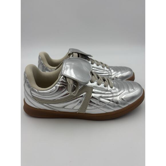 Cushionaire Astro Retro Sneakers Silver Metallic Size 8.5 M Soft Step - Picture 5 of 11